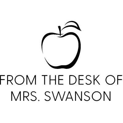 From the Desk of Teacher Stamp 02