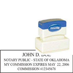 Notary Stamp - ML185 Pre-Ink Stamp - Oklahoma