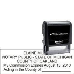 Notary Stamp - Trodat 4915 - Michigan