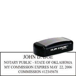 Notary Pocket Stamp 2773 - Oklahoma