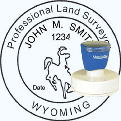 Land Surveyor - Pre Inked Stamp - Wyoming