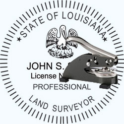 Land Surveyor Seal - Desk - Louisiana