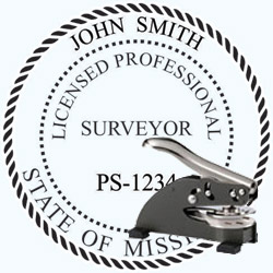Land Surveyor Seal - Desk - Mississippi