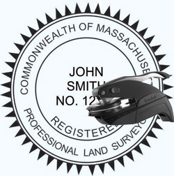 Land Surveyor Seal - Pocket - Massachusetts