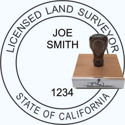 Land Surveyor Stamp - California