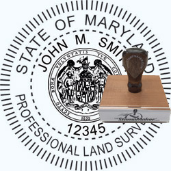 Land Surveyor Stamp - Maryland