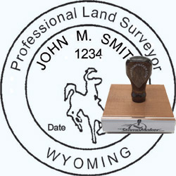 Land Surveyor Stamp - Wyoming