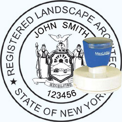 Landscape Architect Seal - Pre Inked Stamp - New York