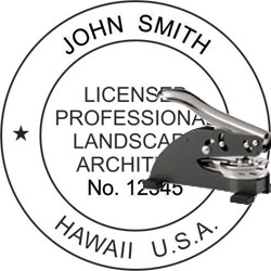 Landscape Architect Seal - Desk -  Hawaii