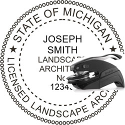 Landscape Architect Seal - Pocket - Michigan