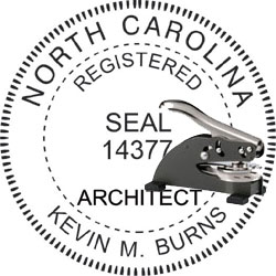 Architect Seal - Desk Top Style - North Carolina