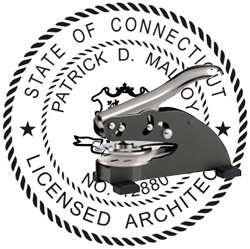 Architect Seal - Desk Top Style - Connecticut