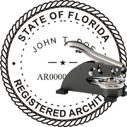 architect florida desk seal stamp sku