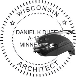 Architect Seal - Pocket Style - Wisconsin