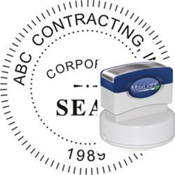 MaxLight 655 Corporate Seal Stamp