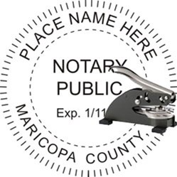 Notary Seal - Desk Top Style - Arizona