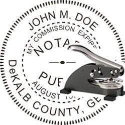 Notary Seal - Desk Top Style - Georgia