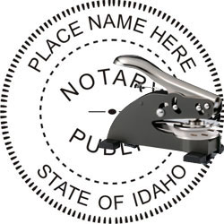 Notary Seal - Desk Top Style - Idaho