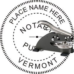 Notary Seal - Desk Top Style - Vermont