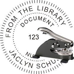 Desktop Embosser with Your Text Emboss on Paper or Gold Foil