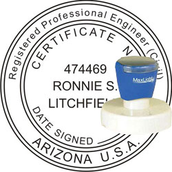 Engineer Seal - Pre Inked Stamp - Arizona