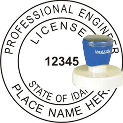 Engineer Seal - Pre Inked Stamp - Idaho
