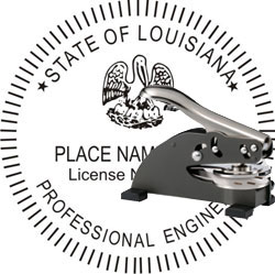 Engineer Seal - Desk Top Style - Louisiana
