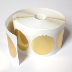 Gold Foil Embossing Label Roll