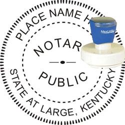 Notary Seal Pre Inked Stamp Kentucky Thestampmaker Notary Seal Pre Inked Stamp Kentucky
