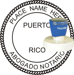 Notary Seal - Pre-Inked Stamp - Puerto Rico