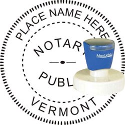 Notary Seal - Pre-Inked Stamp - Vermont