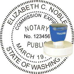 Notary Seal - Pre-Inked Stamp - Washington