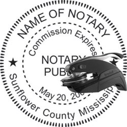 Notary Seal - Pocket Style - Mississippi