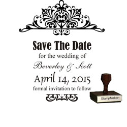 save the date stamp small 4a thestampmaker com