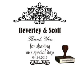 wedding stamp thank you large 4b thestampmaker com