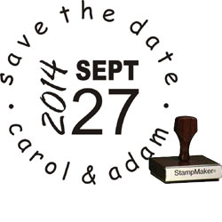 save the date stamp small 7a thestampmaker com