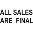 SS-2 All Sales Are Final Stamp