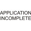 SS-6 Application Incomplete Stamp
